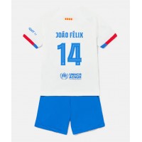 Barcelona Joao Felix #14 Replika babykläder Bortaställ Barn 2023-24 Kortärmad (+ korta byxor)